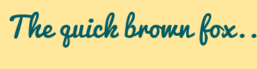 Image with Font Color 015C64 and Background Color FFE89B